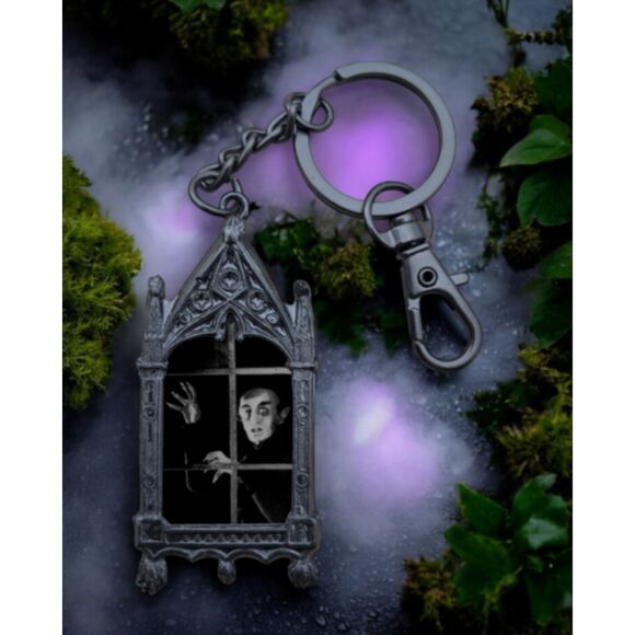 Nosferatu Keychain Classic Black and White Horror Movie Vampire Accessory - Picture 1 of 1